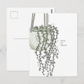 Carte postale succulente de courage (Devant / Derrière)