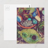 Carte Postale Succulents et petits objets d'art de jardin (Devant / Derrière)