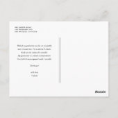 Carte Postale Succulents pointillés et Merci de graduation de Ca (Dos)