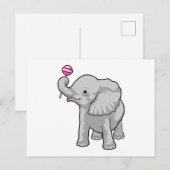 Carte Postale Sucette d'éléphant (Devant / Derrière)