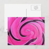 Carte Postale Sucette Tourbillon Rose (Devant / Derrière)