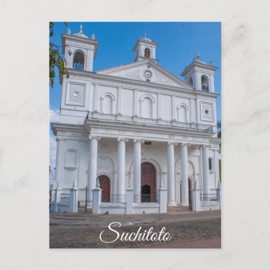 Carte Postale Suchitoto, la cathédrale du Salvador (Devant)