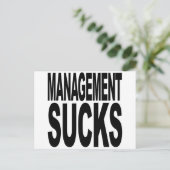 Carte Postale Sucks de gestion (Debout devant)