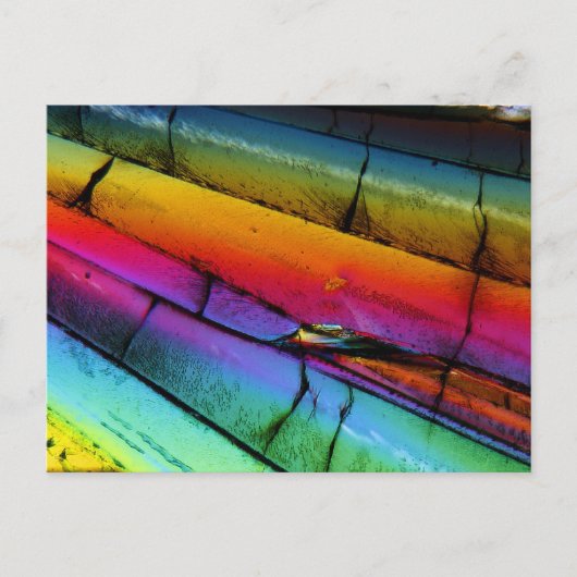Carte Postale Sucre au microscope (Devant)