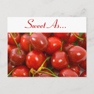 Carte Postale Sucré comme cerises