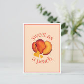 Carte Postale Sucré comme une Pêche Peaches de Géorgie Mûres Fru (Debout devant)