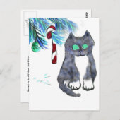 Carte Postale Sucre de canne de tentation pour Kitty (Devant / Derrière)