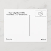 Carte Postale Sucre de canne de tentation pour Kitty (Dos)