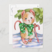 Carte postale Sucre de canne Fête de Noël (Devant / Derrière)