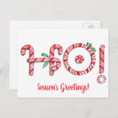 Carte Postale Sucre de canne Ho ! Ho ! Ho ! Noël mou (Devant / Derrière)