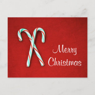 Carte postale sucre de canne Noël