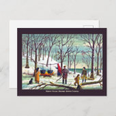 Carte Postale Sucre de sirop d'érable du Haut-Canada (Devant / Derrière)