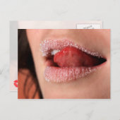 Carte Postale Sucré, Lèvres à sucre (Devant / Derrière)