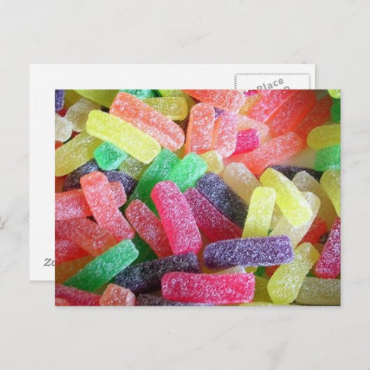 Carte Postale Sucreries (Devant / Derrière)