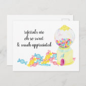 Carte Postale Sucres de bonbons de référence immobilier (Devant / Derrière)