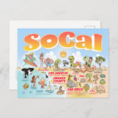 Carte Postale Sud-Californie (Devant / Derrière)