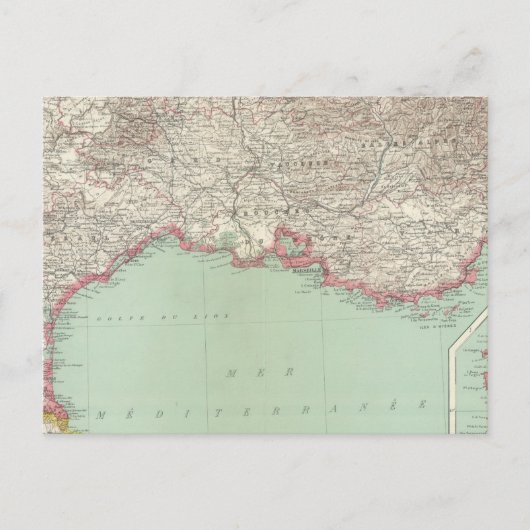 Carte Postale Sud-est de la France (Devant)