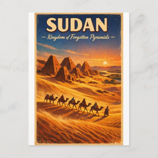 Carte Postale SUDAN – Kingdom of Forgotten Pyramids (Devant)
