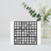 Carte Postale Sudoku - Brainteaser (Debout devant)