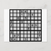 Carte Postale Sudoku - Brainteaser (Devant)