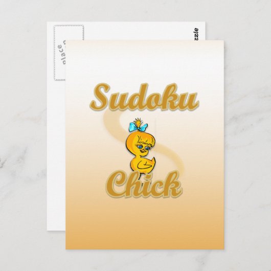 Carte Postale Sudoku Chick (Devant / Derrière)