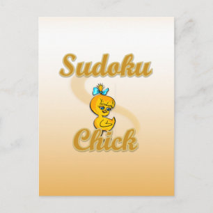 Carte Postale Sudoku Chick