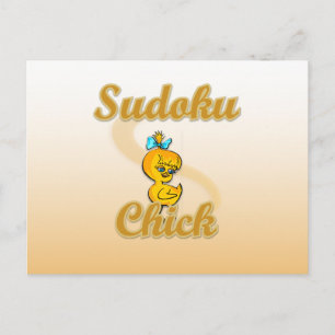 Carte Postale Sudoku Chick