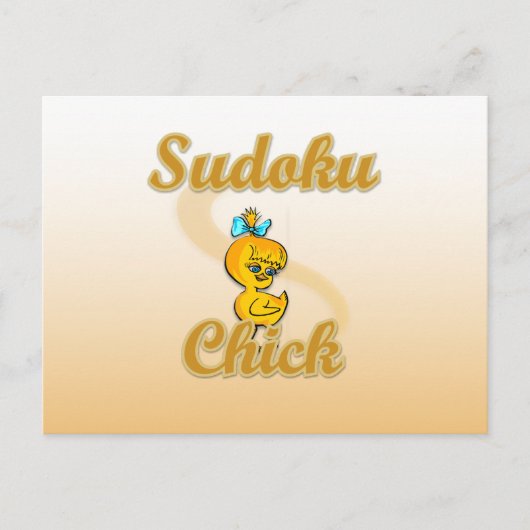 Carte Postale Sudoku Chick (Devant)