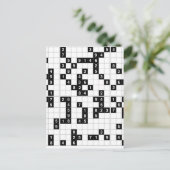 Carte Postale sudoku noir blanc (Debout devant)