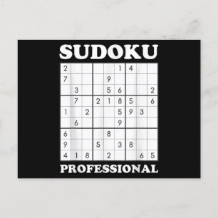 Carte Postale Sudoku Puzzle Jeu d'amour graphique