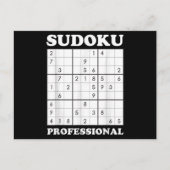 Carte Postale Sudoku Puzzle Jeu d'amour graphique (Devant)