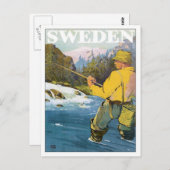 Carte Postale Suède (Devant / Derrière)