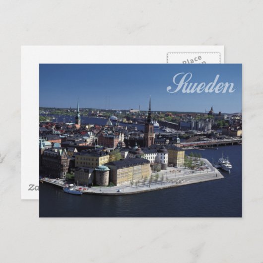 Carte Postale Suède (Devant / Derrière)