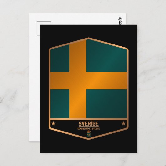 Carte Postale Suède (Devant / Derrière)