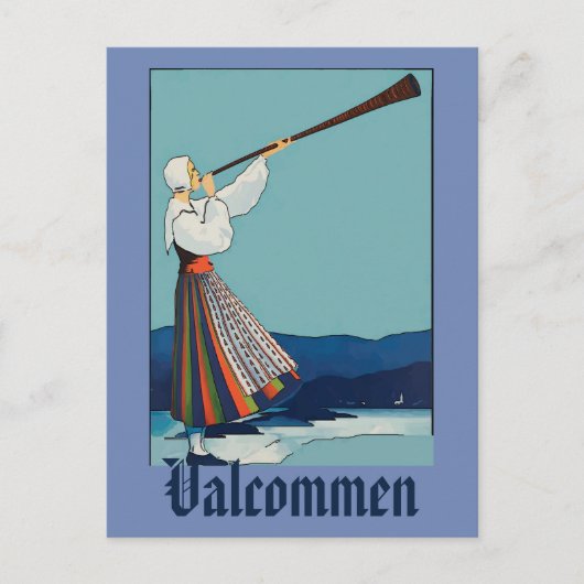 Carte Postale Suède, Ajouter un texte, (Devant)