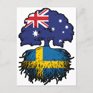Carte Postale Suède Australie Australie Australie racine arbre
