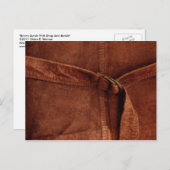 Carte Postale Suède Brown Avec Sangle Et Boucle (Devant / Derrière)
