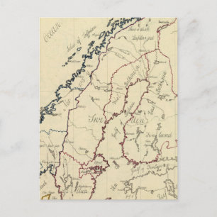 Carte Postale Suède, Danemark, Norvège 2