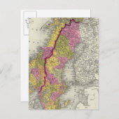 Carte Postale Suède et Norvège (Devant / Derrière)