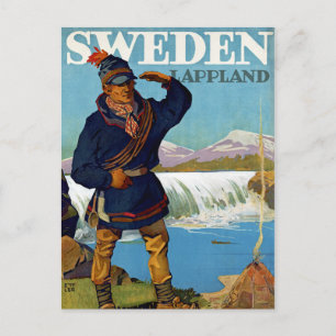 Carte Postale Suède ~ Lappland