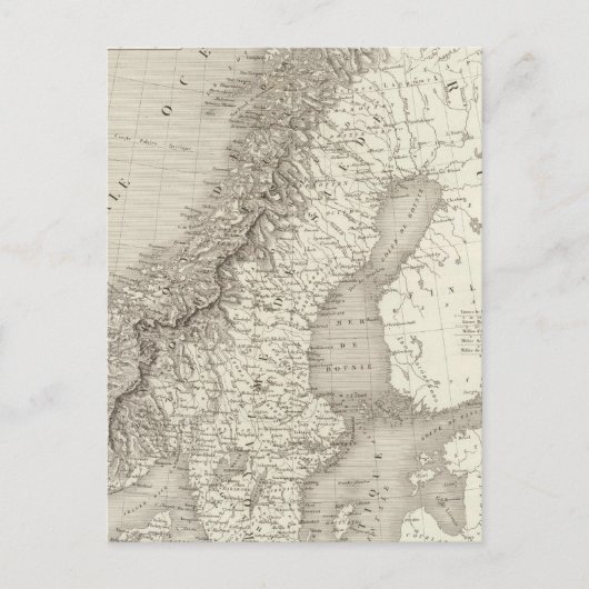 Carte Postale Suède, Norvège et Danemark (Devant)