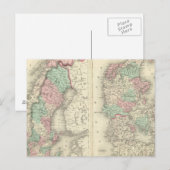 Carte Postale Suède, Norvège et Danemark 2 (Devant / Derrière)