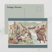 Carte Postale Suède vintage (Devant / Derrière)
