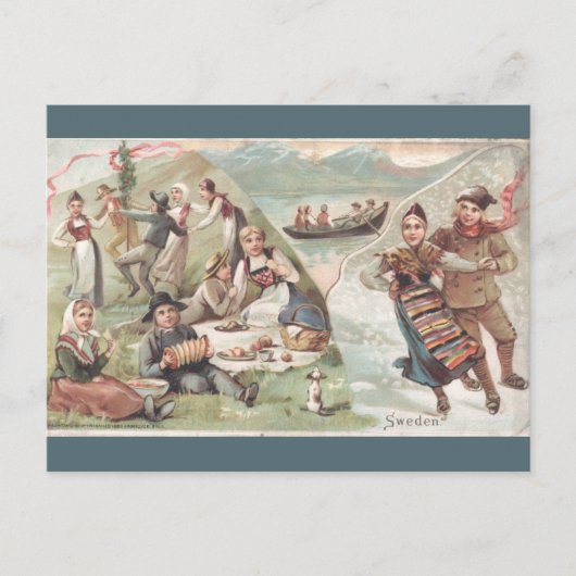 Carte Postale Suède vintage (Devant)