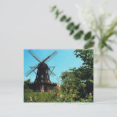 Carte Postale Suède vintage, Malmo, Windmill (Debout devant)