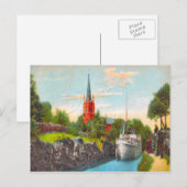 Carte Postale Suédois Gota canal, 1925 (Devant / Derrière)