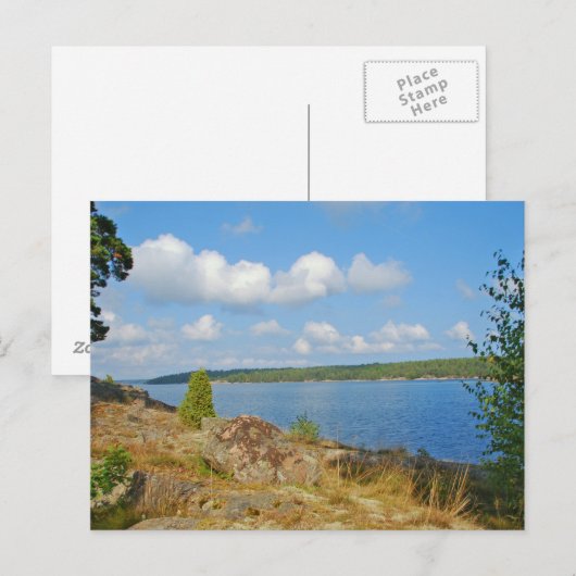 Carte postale suédoise (Devant / Derrière)