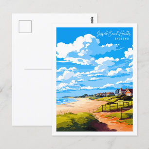 Carte Postale Suffolk Coast Heaths Angleterre lieu de voyage vin