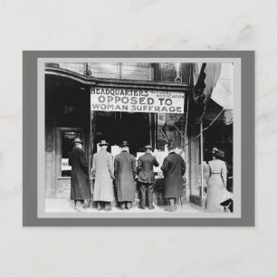 Carte Postale Suffrage féminin - Siège - Opposé