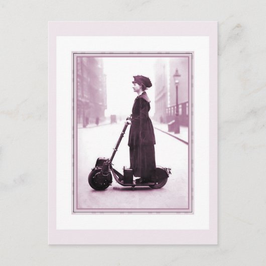 Carte Postale Suffragette 1916 de l'histoire du cyclisme sur un (Devant)